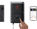 Nebula X1 projector displaying a vibrant home theater scene with bright colors and clear image projection.