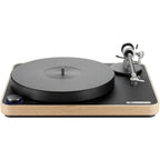 ClearAudio Concept Signature manual turntable with sleek design and tonearm, showcasing high-end audio craftsmanship.