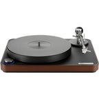Clearaudio Concept Signature manual turntable with sleek design and high-quality tonearm for premium vinyl listening.