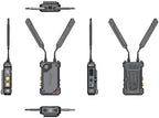 Hollyland Cosmo C2 wireless video transmission system with TX and RX units showing HDMI ports and compact design