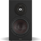 DALI Sonik 3 passive bookshelf speakers with black finish, featuring compact design and front grille, suitable for home audio setup.