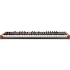 Sequential Prophet Rev2-16 synthesizer with 16-voice polyphony, featuring a sleek control panel and various knobs and switches.