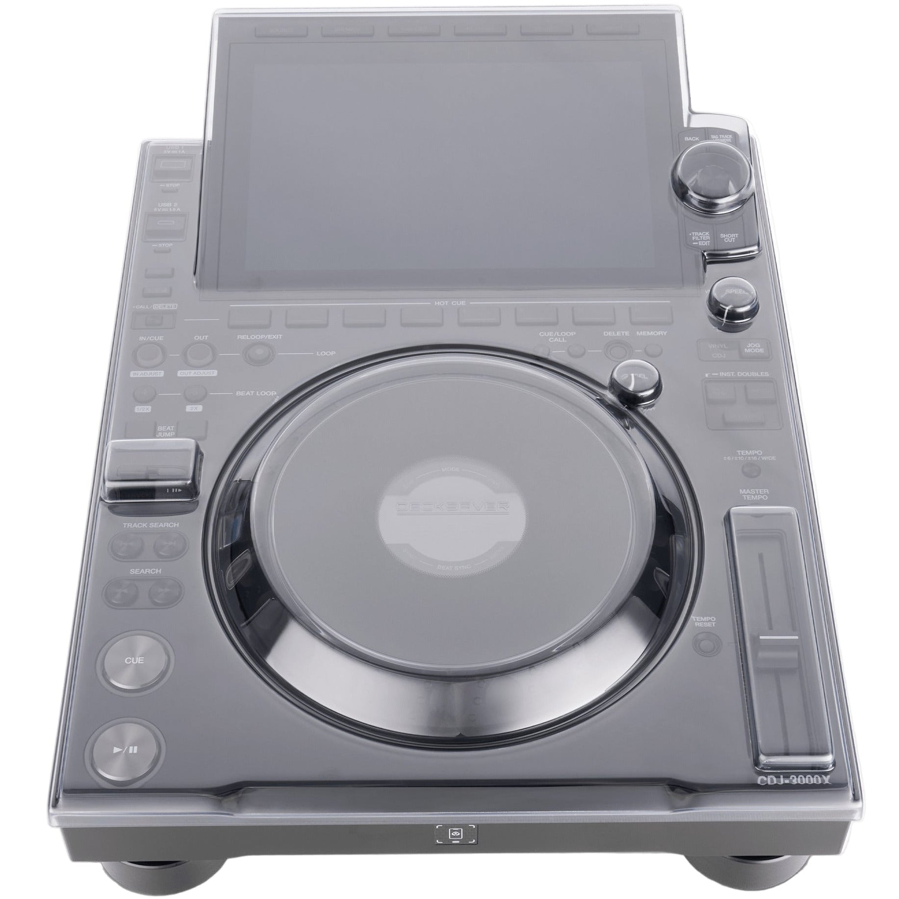 Decksaver AlphaTheta CDJ-3000X Cover, detail view.