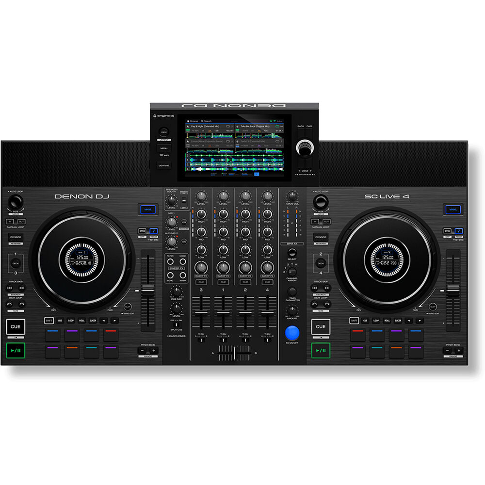 Denon DJ SC Live 4 dj media players, alternate view