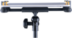 Hercules Stands HCDG-307B microphone multimedia stand with adjustable arm and sturdy base, designed for studio and stage use.
