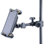 Hercules Stands HCDG-307B microphone multimedia stand with adjustable arm and sturdy base, designed for professional audio setups.