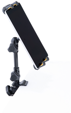 Hercules Stands HCDG-307B microphone multimedia stand with adjustable arm and sturdy base, ideal for studio and stage use.