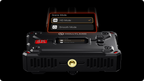 Hollyland Pyro S wireless video transmitter system with dual receivers for professional video transmission setup.