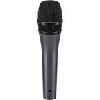 Sennheiser E 845 dynamic microphone with rugged metal body and cardioid capsule for live vocals and performances.