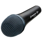 Sennheiser E 945 dynamic microphone with a black grille and body, designed for high-quality live vocal performances.