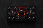 Erica Synths Echolocator effects pedal with black finish and control knobs, used for creating echo and delay effects in audio setups.