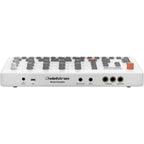 Elektron Model:Samples drum machine and sampler device with physical controls and display, used for music production and sampling.