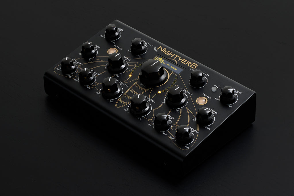 Erica Synths Nightverb Eurorack effects module, black.