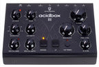 Erica Synths Acidbox III effects unit with knobs and inputs, designed for synthesizer sound modulation and acid basslines.