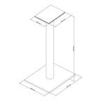 Essentials Monno 60 dimensions diagram