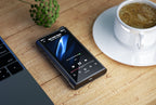 FiiO M15S portable music player with large screen and sleek black design, showcasing high-resolution audio playback.