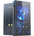 FiiO M23 portable music player with high-resolution display and sleek black design, showcasing its front view.