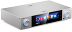 FiiO S15 music streamer and DAC with sleek black finish, multiple input ports, and compact design for high-quality audio streaming