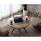 FiiO SP3 BT desktop speakers with compact design, black finish, and Bluetooth connectivity for high-quality audio.