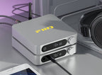 FiiO SR11 music streamer device with sleek black design and multiple connectivity ports for high-quality audio streaming.