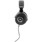 Focal Clear MG Professional open-back headphones, silver, rear view.
