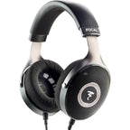 Focal Elear head-fi headphones with open-back design, featuring large drivers and sleek black finish for premium audio experience.