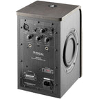 Focal Shape 50 active nearfield monitor speaker with sleek black design and front driver, used for professional audio monitoring.