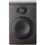 Focal Shape 65 active nearfield monitor speakers with sleek black design and front-facing controls for studio audio mixing.