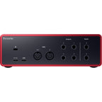 Focusrite Scarlett 4i4 4th Gen audio interface, detail view