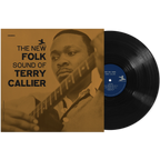 Black vinyl LP of Terry Callier's "The New Folk Sound" album, featuring folk, funk, soul, and jazz music from Concord Records.