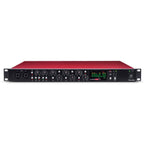 Focusrite Scarlett OctoPre microphone preamp with multiple input channels and professional audio interface design.