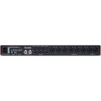 Focusrite Scarlett OctoPre Dynamic microphone preamp unit with multiple input channels and control knobs.