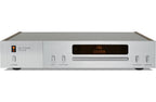 JBL CD350 Classic CD player with a sleek design, featuring a digital display and control buttons on top.