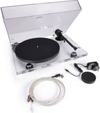 Pro-Ject XA B turntable with sleek black finish and tonearm, showcasing its high-quality design and build.