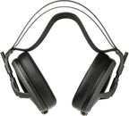 Meze Audio Elite Tungsten wired headphones with sleek black design and over-ear style, featuring cushioned ear cups for comfort