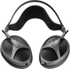 Meze Audio Elite Tungsten wired headphones with sleek design and cushioned ear cups for premium listening comfort.