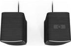 Klipsch ProMedia Lumina desktop speakers with sleek black design and compact build for immersive audio experience.