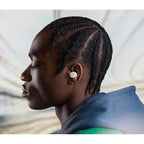 Bowers & Wilkins Pi6 wireless in-ear headphones with sleek black design and in-ear fit, showcasing the compact earbud style.