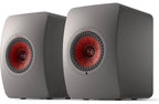 KEF LS50 Wireless II wireless speakers with sleek black design and compact form factor, showcasing modern audio equipment.