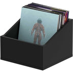 Glorious Record Box Advanced 110 vinyl record storage box, black, with accessories