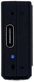 iFi Audio Go BLU headphone amplifier and DAC with sleek black design and control buttons, portable audio device for high-quality sound.