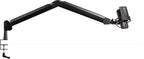 Elgato Wave Mic Arm for broadcast microphones, adjustable metal arm with shock mount and flexible joints for capturing clear audio.