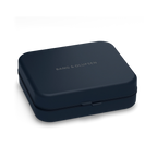 Blue Bang & Olufsen Beoplay H95 wireless headphones with sleek design and protective case, showcasing premium audio accessories.