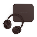 Brown Bang & Olufsen Beoplay H95 wireless headphones with cushioned ear cups and sleek design.