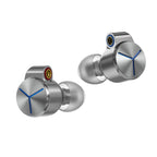 FiiO FA7S in-ear headphones with silver finish, featuring ergonomic design and high-quality audio components.