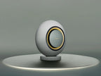 Marantz Horizon wireless speaker with sleek design and moon-inspired motif, showcasing modern audio equipment for premium sound quality.