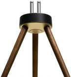 Marantz Horizon Tripod speaker stands made of American Walnut with sleek, modern design for supporting audio speakers.
