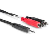 Hosa CMR-206 3.5mm TRS - Dual RCA Y-Cable 2m