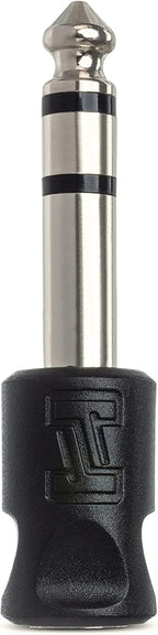 Hosa GPM-103 3.5 mm to 6.3 mm TRS adapter, in black