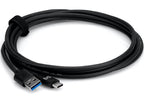 Hosa USB-306CA SuperSpeed USB 3.0 (Gen2) Type C - Type A Cable 1.8m usb cables, lifestyle shot